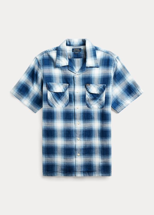 Polo Ralph Lauren Classic Fit Plaid Skjorter Herre Danmark (VDEUP4017)